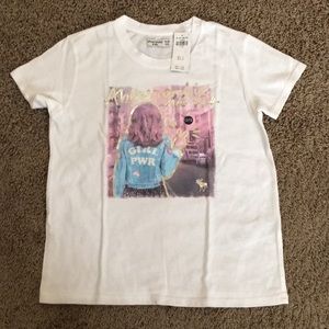 White graphic tee Abercrombie kids